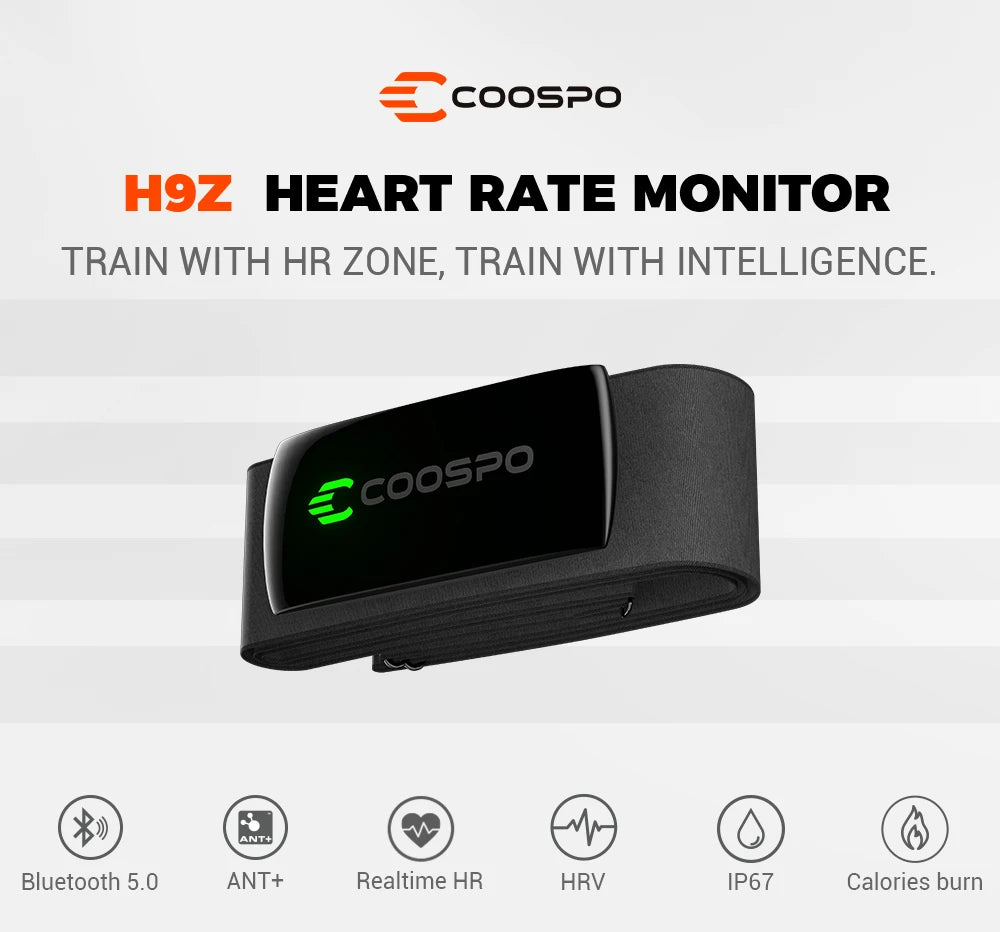 COOSPO H9Z Rechargeable Heart Rate Monitor Armband