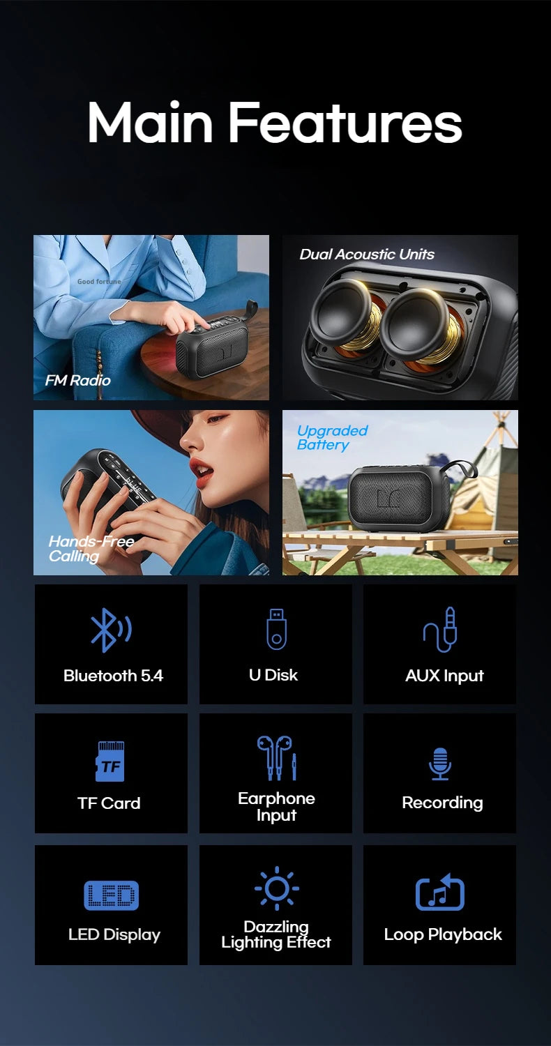 MONSTER M6 Portable Bluetooth Wireless Speaker