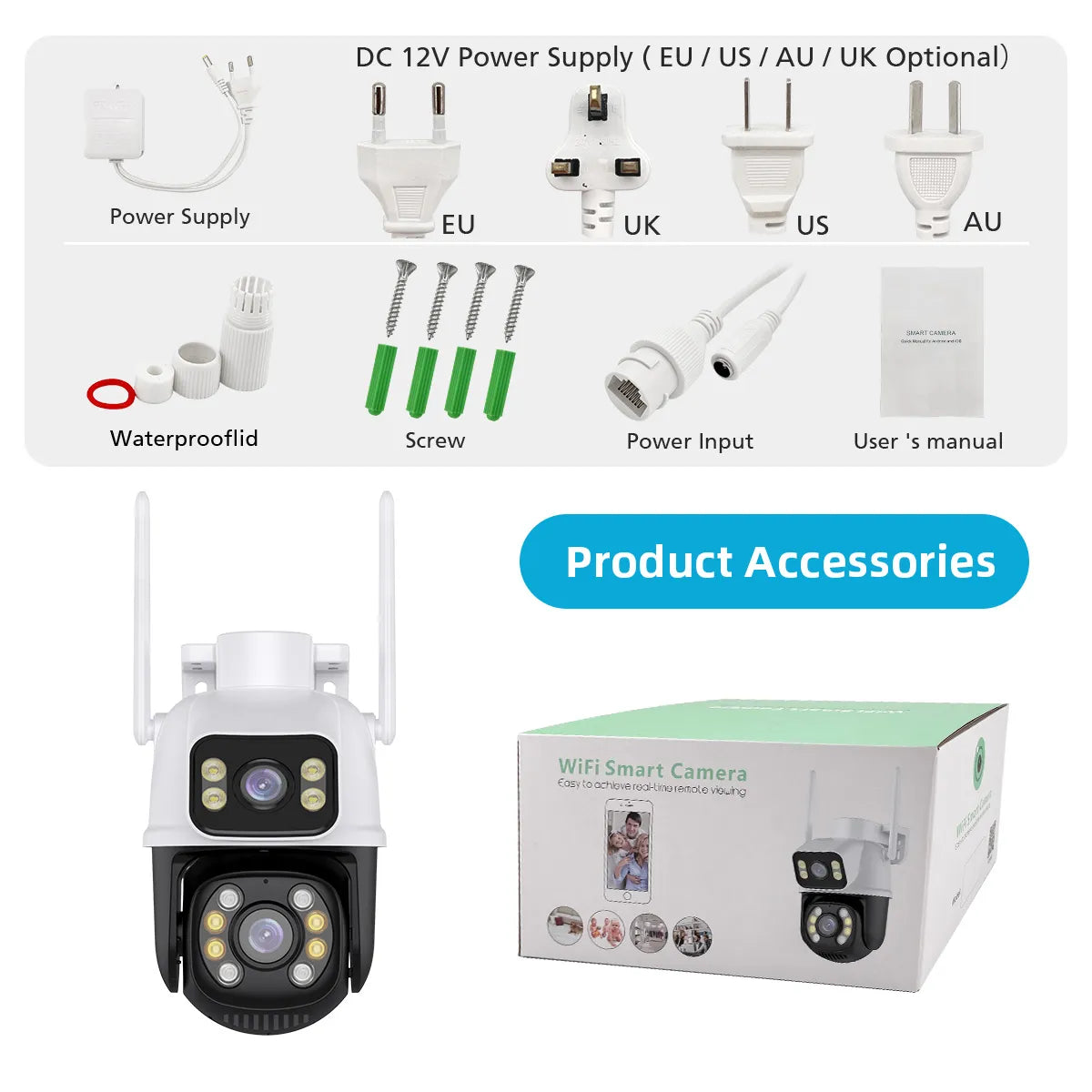 Dual screen smart security camera manual