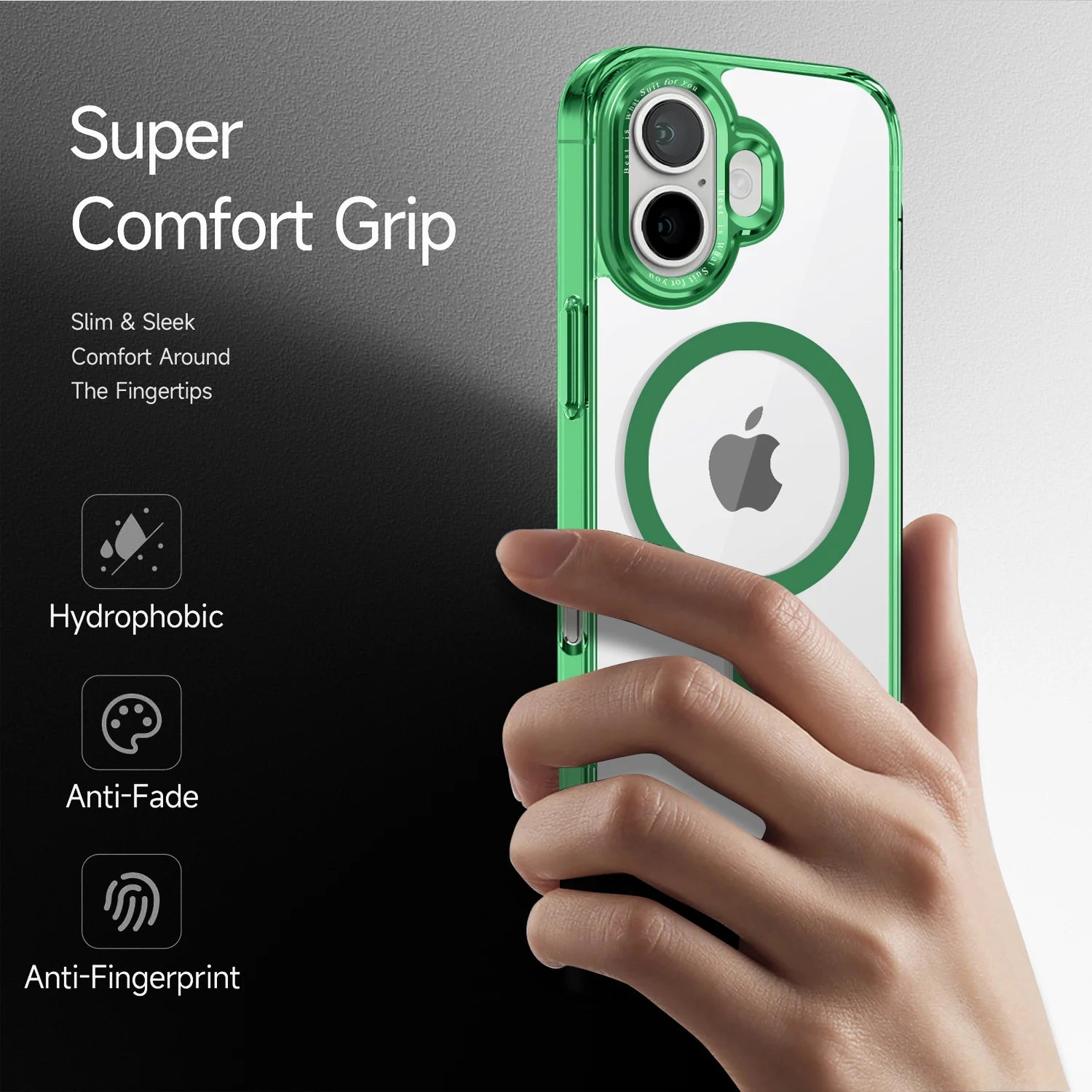 Translucent Magnetic Matte Case for Apple iPhone