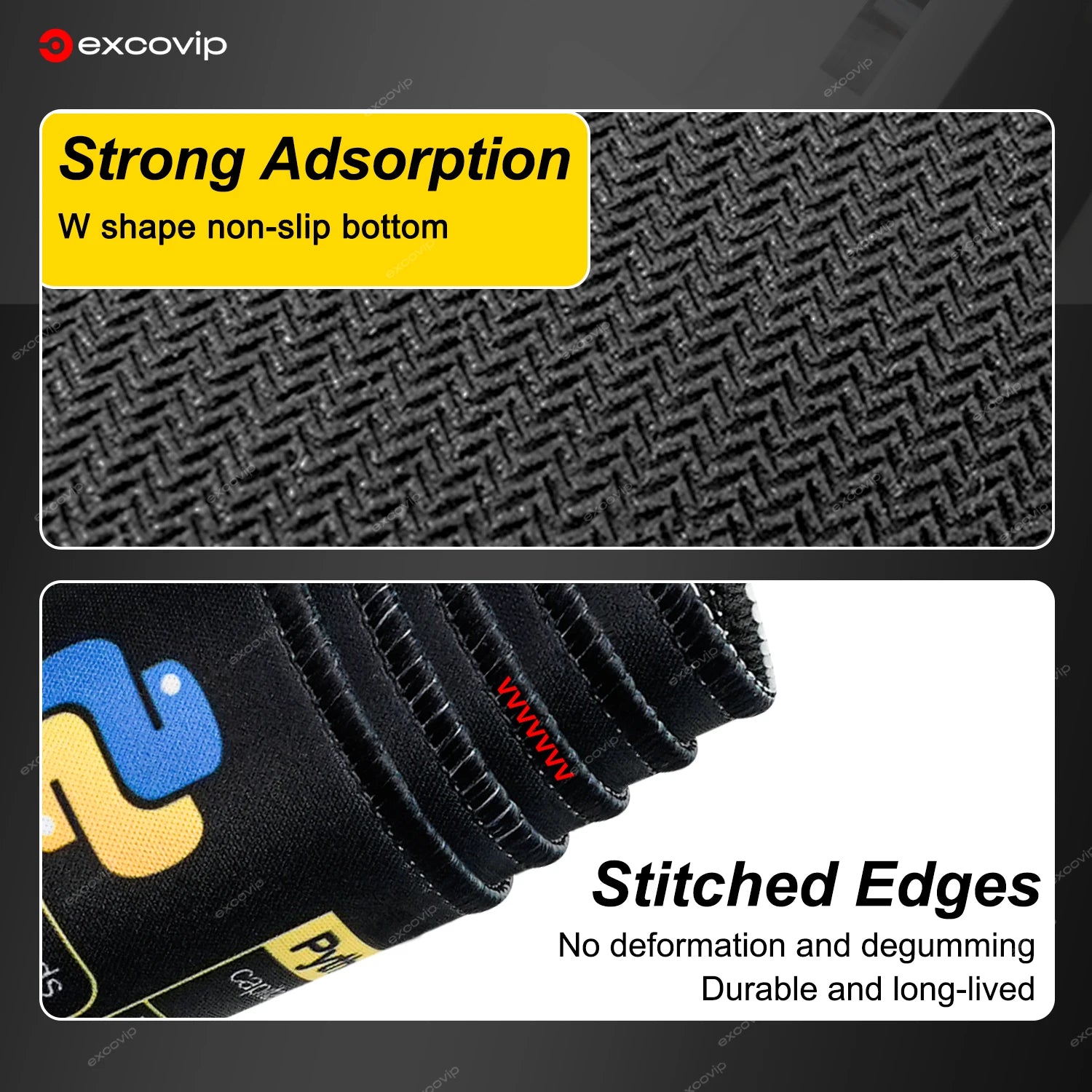 EXCO Non-Slip Python Programming Desk Mat & Gaming Pad