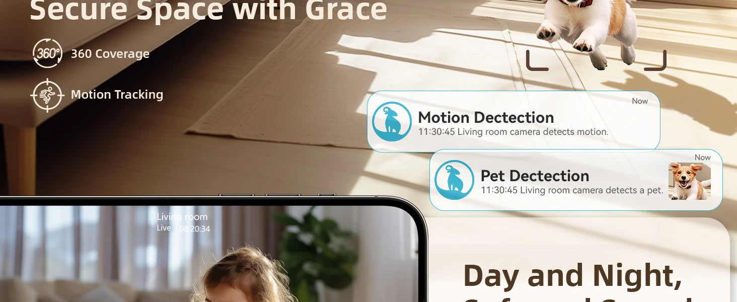 BLURAMS A31S Dome Flare 3MP Smart Home Security Camera