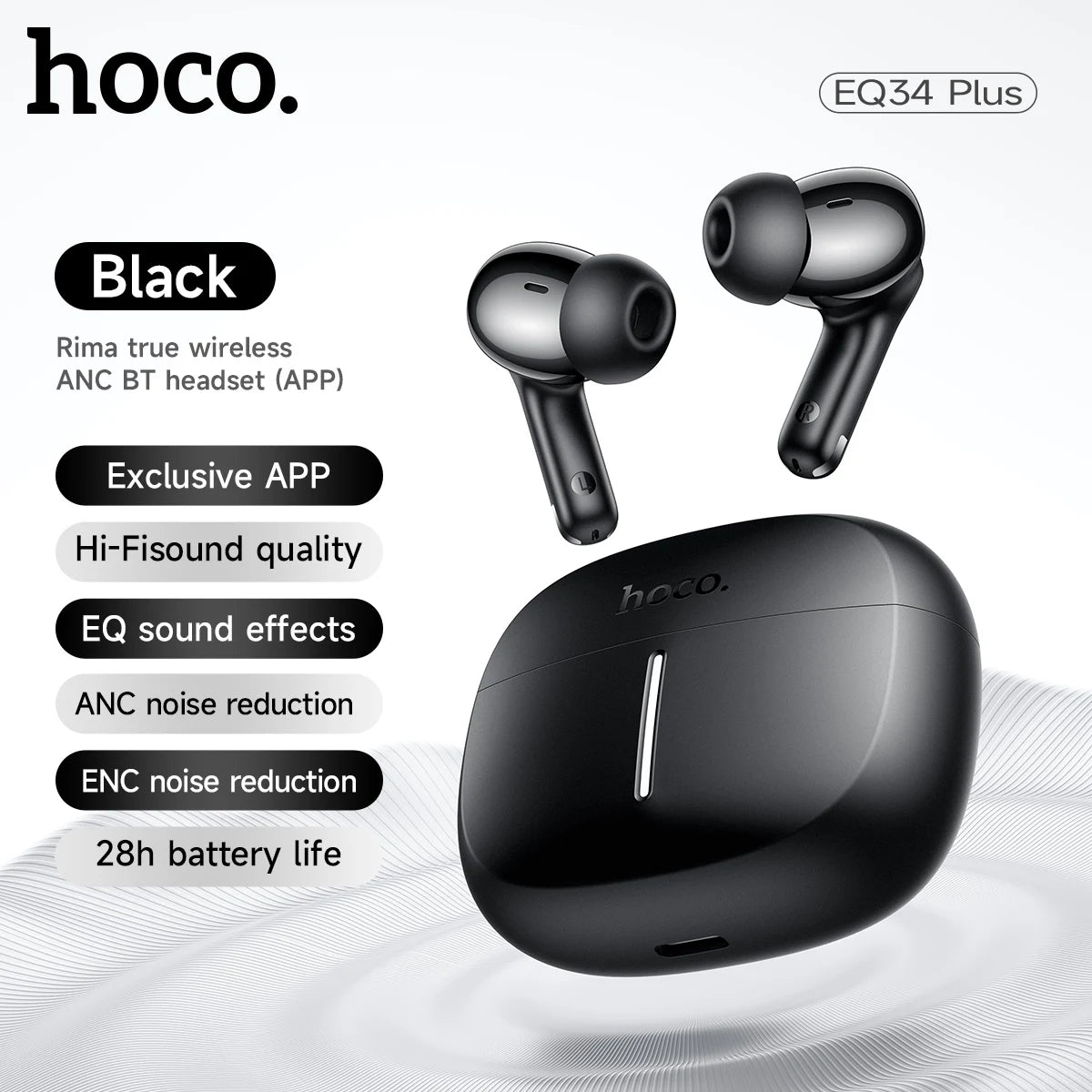 HOCO EQ34 Plus Noise Cancelling Bluetooth Wireless Earbuds