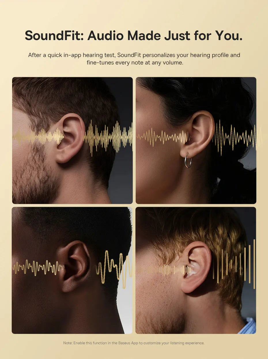 BASEUS Bowie MH1 Adaptive Noise Cancelling Bluetooth Wireless Headphones