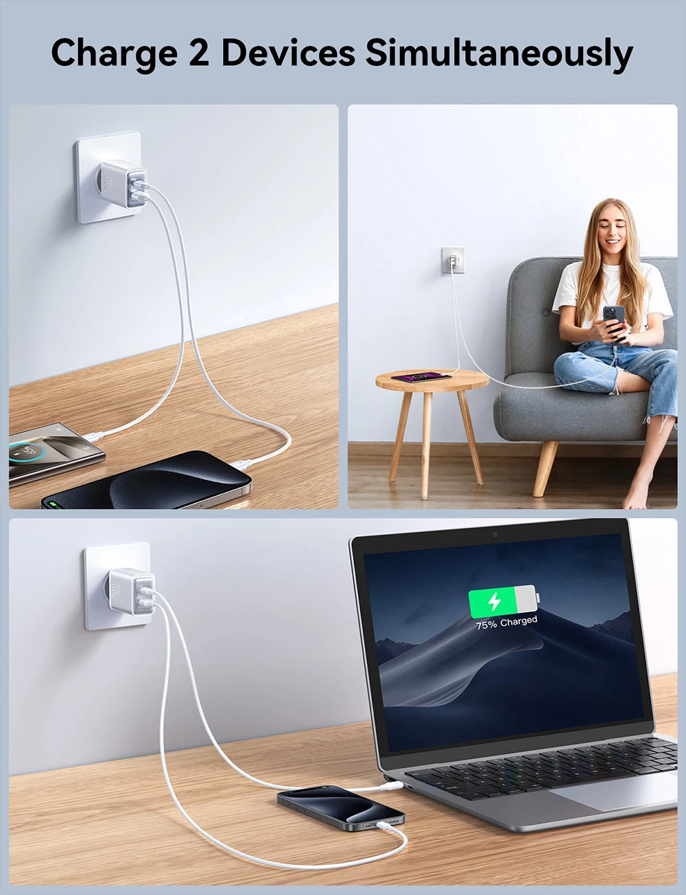 JOYROOM 30W Fast Charging Dual Port Charger