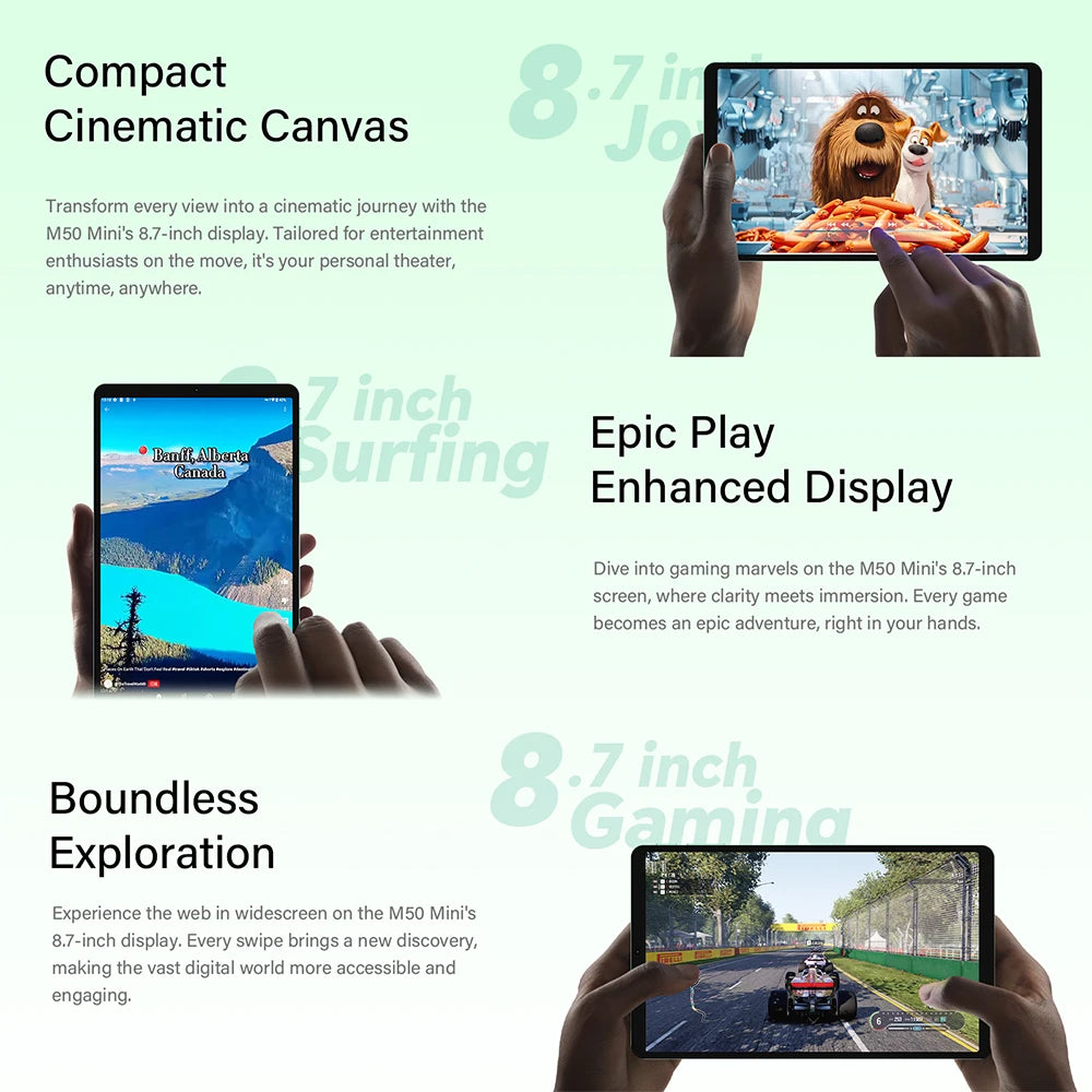 TECLAST M50 Mini 8.7" WiFi Android Tablet - 128GB, Green