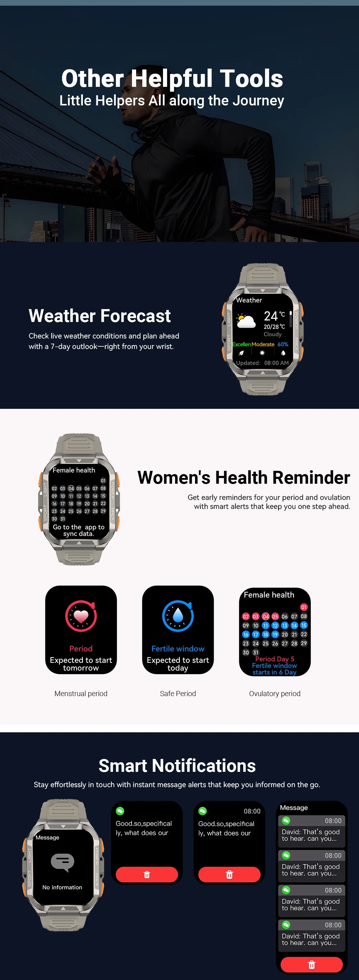BLACKVIEW W80 Pro 1.91" GPS Smart Watch