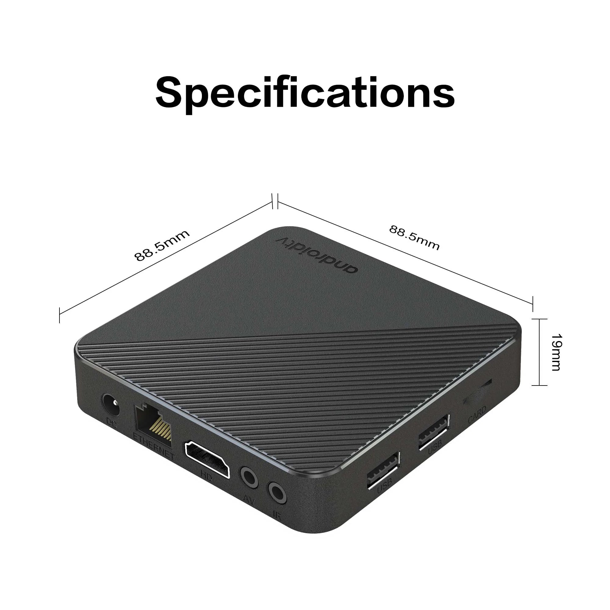 MORTAL T1S 4K Android TV Box with Google Assistant