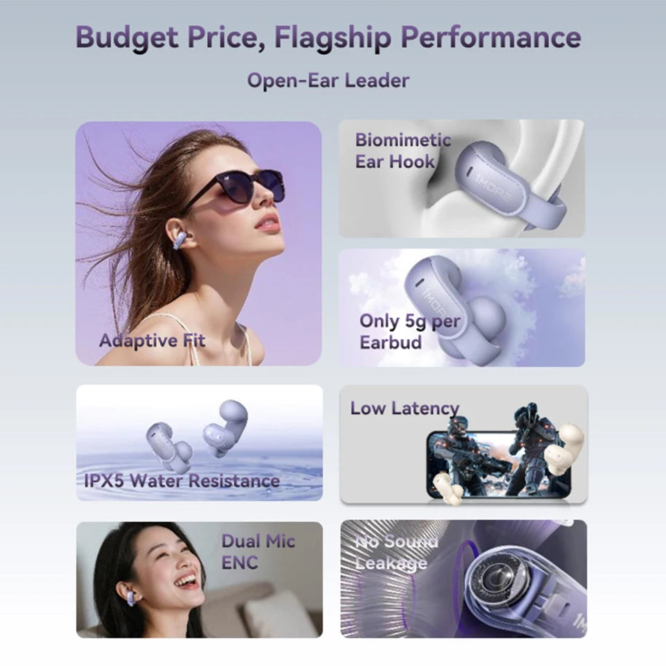 1MORE S12 Bluetooth Wireless Open Ear Clip-On Earbuds