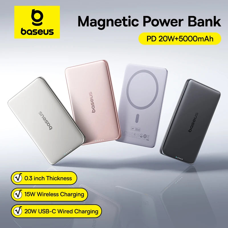 BASEUS PicoGo AM41 5000mAh Magnetic Portable Charger and Power Bank