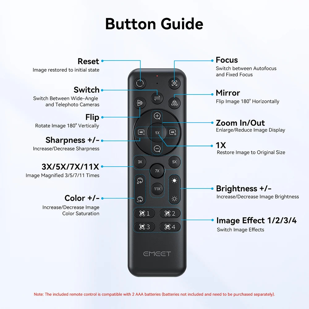EMEET C60E 4K Dual Streaming Webcam with Tripod