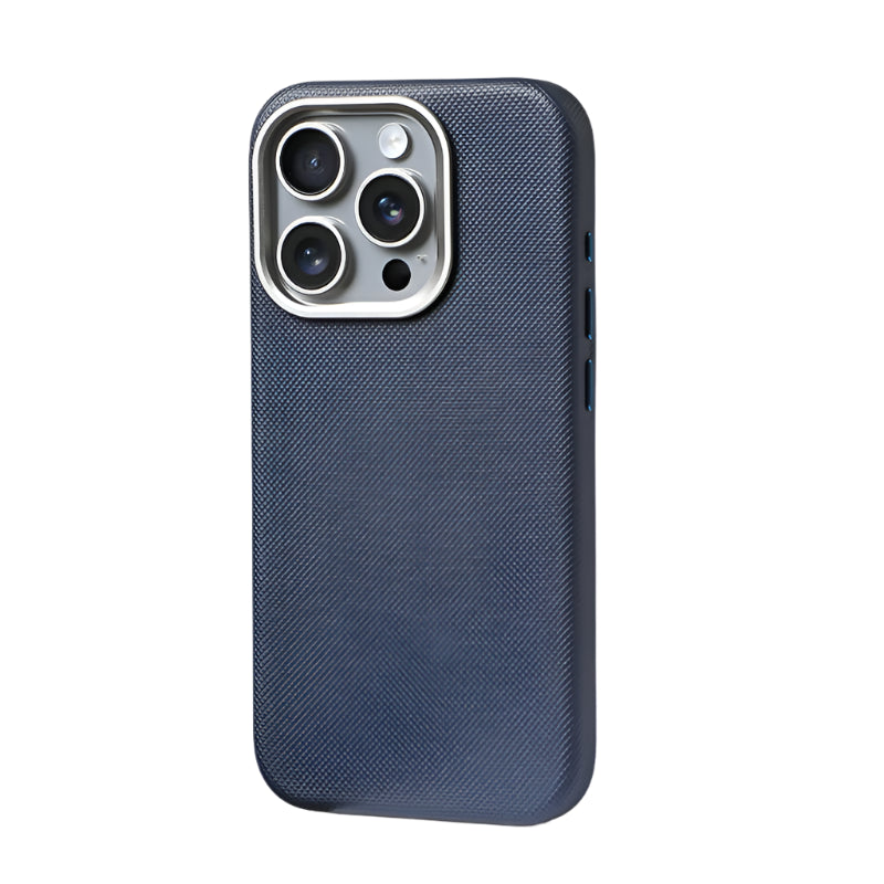 Leather Textured MagSafe Shockproof Case for Apple iPhone