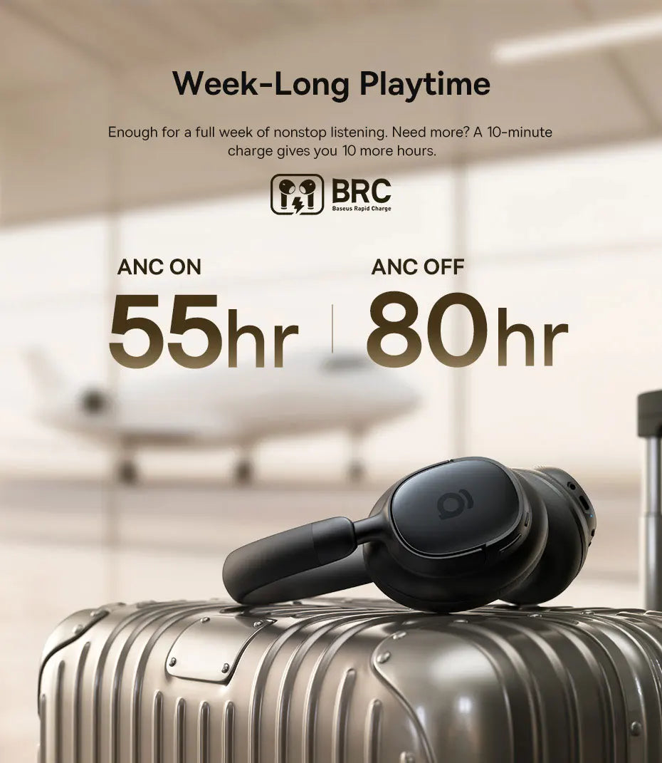 BASEUS Bowie MH1 Adaptive Noise Cancelling Bluetooth Wireless Headphones