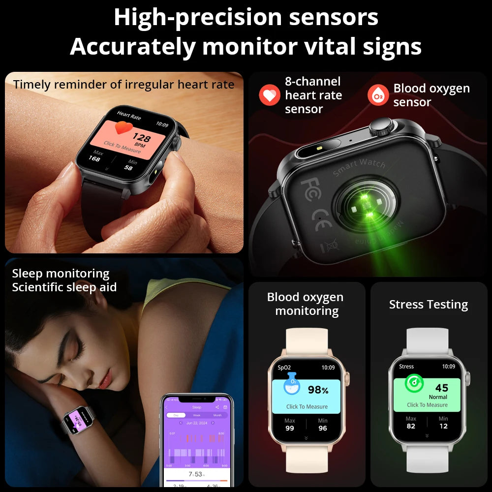 COLMI P80 1.83" HD Smart Watch with Flashlight