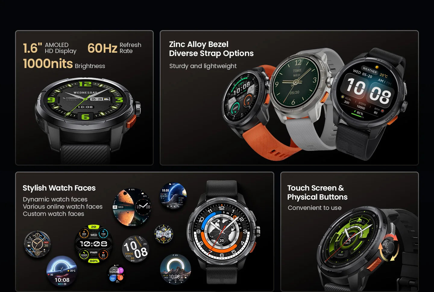 HAYLOU Solar Ultra 1.60" AMOLED GPS Smart Watch