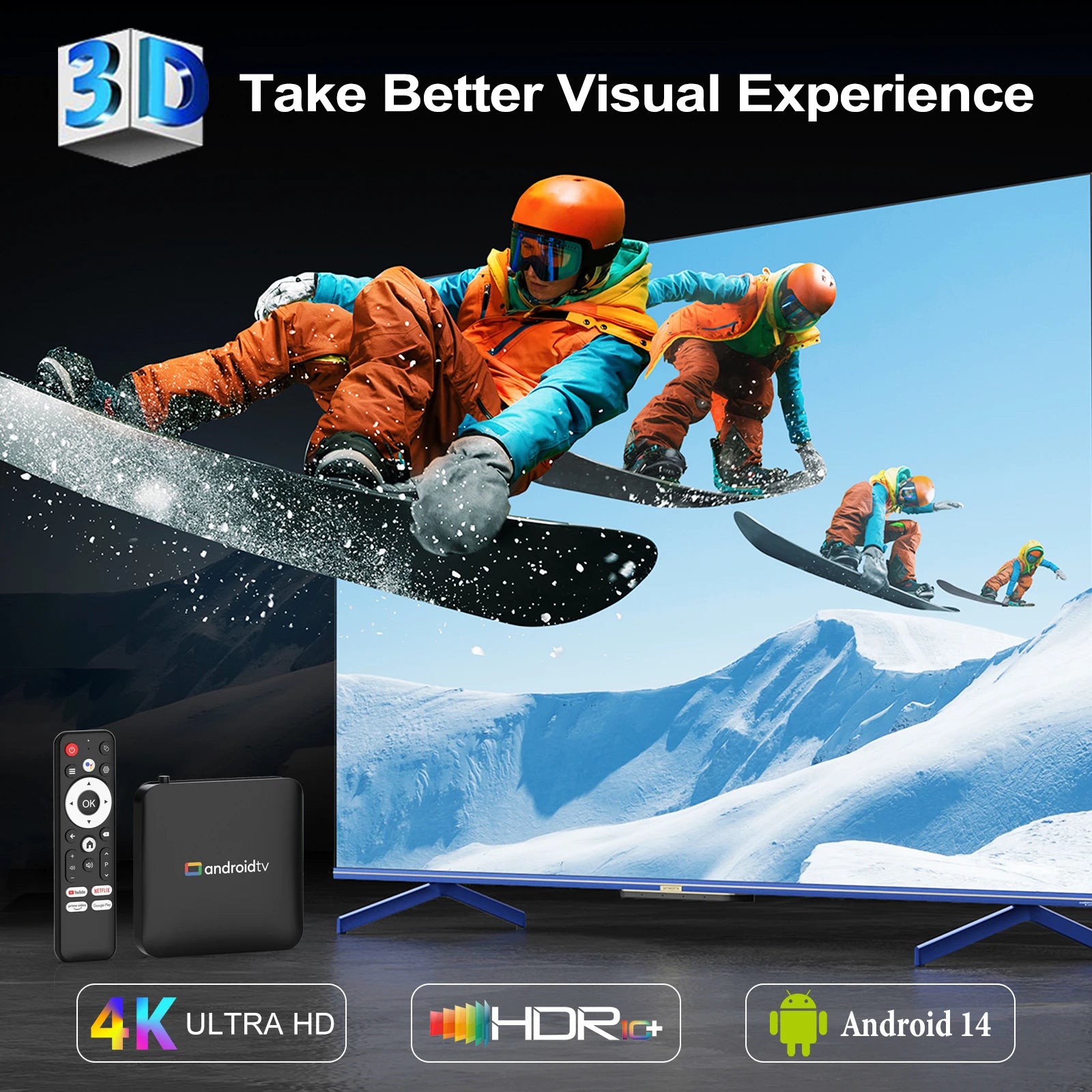 H96 Max 4K Android TV Box with Google Assistant