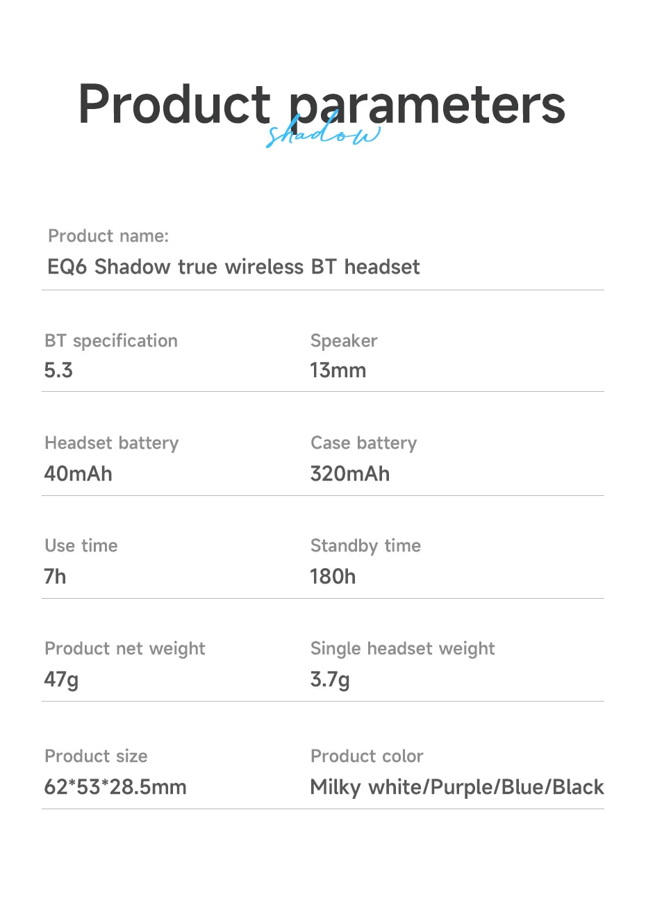 HOCO EQ6 Bluetooth Wireless Earbuds