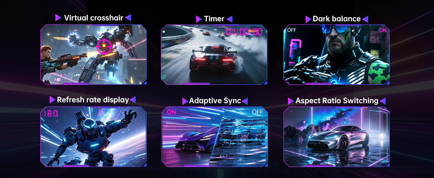 KTC 34" 180Hz UWQHD Curved Gaming Monitor - Black