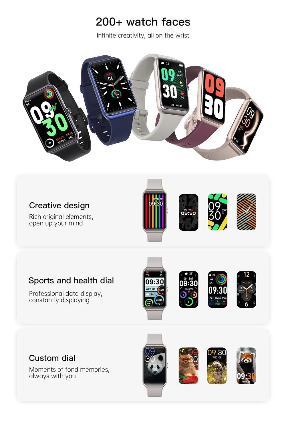EFFEOKKI C82 Smart Fitness Tracker