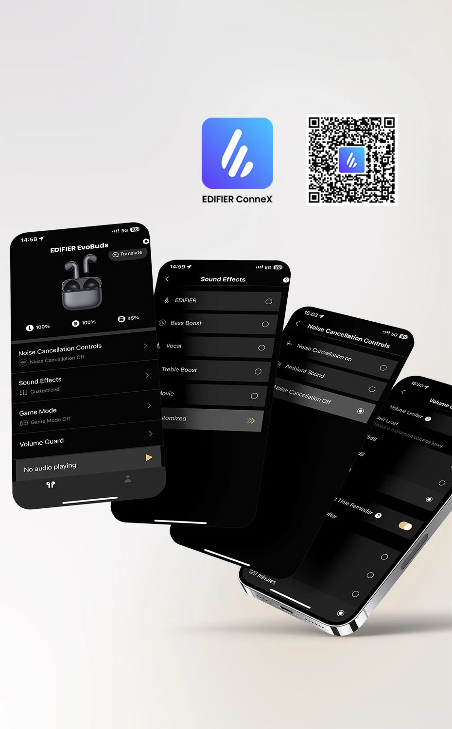 EDIFIER Evobuds Noise Cancelling Bluetooth Wireless Earphones