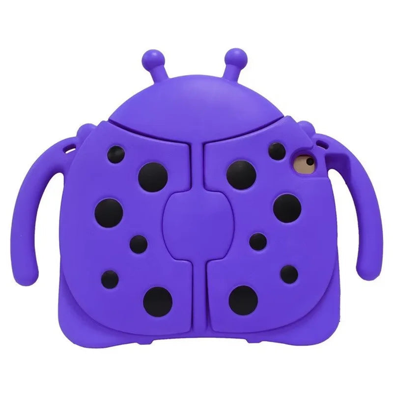 Purple ladybug-shaped product on a white background