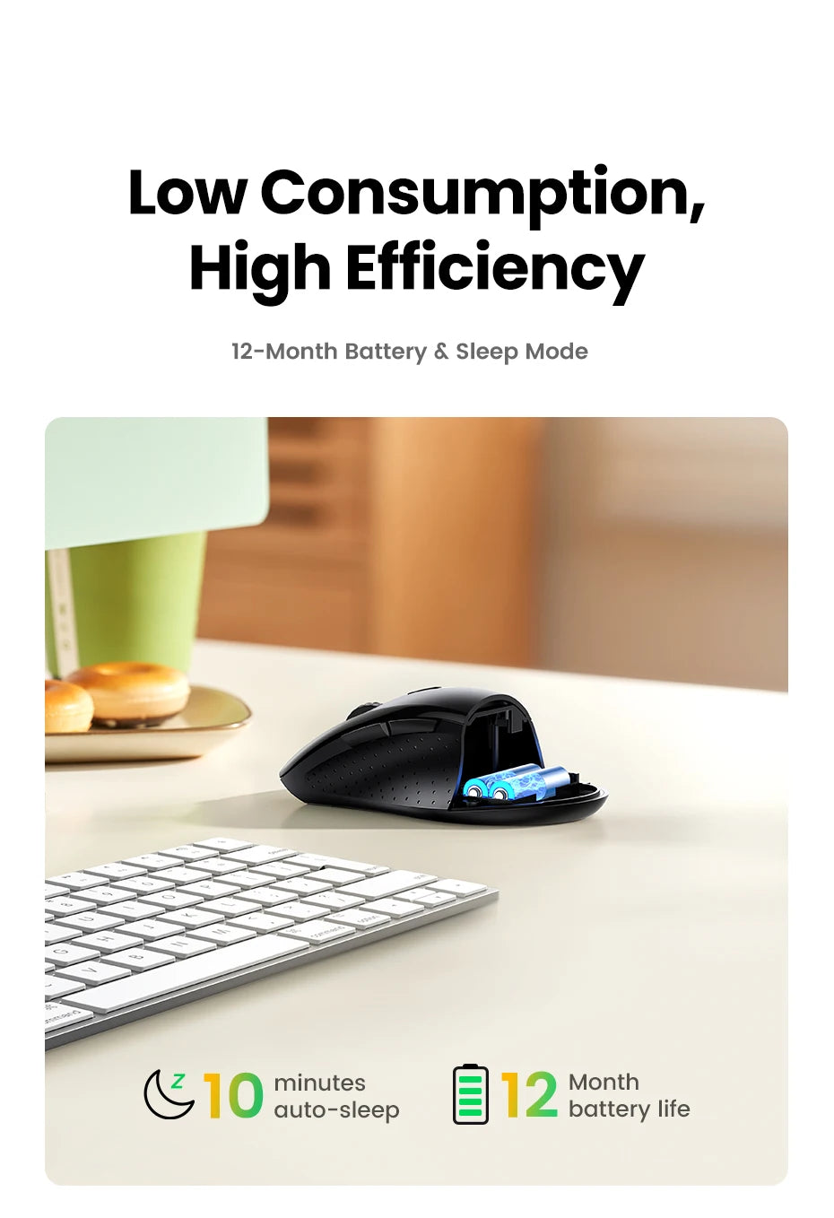 UGREEN MU511 Ergonomic Wireless Mouse