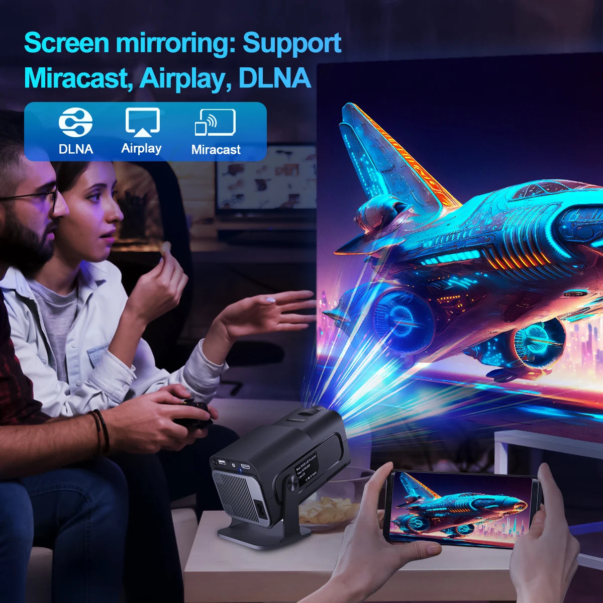 MAGCUBIC HY320 Portable Home Cinema Projector