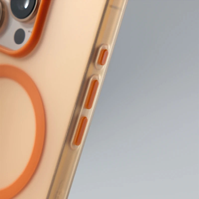 Frosted Translucent Magnetic Matte Case for Apple iPhone