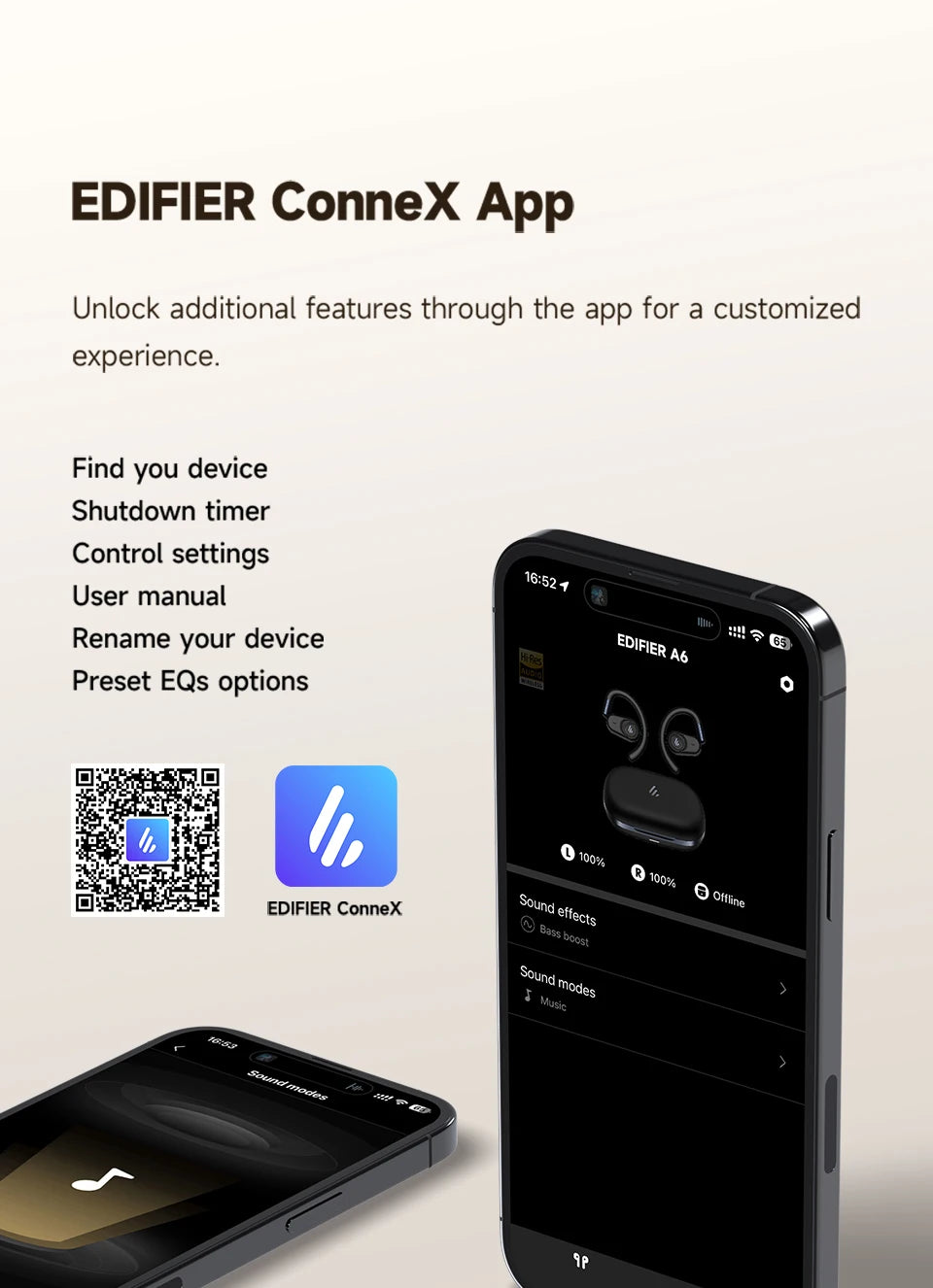 EDIFIER A6 TWS Bluetooth Wireless Open-Ear Earphones