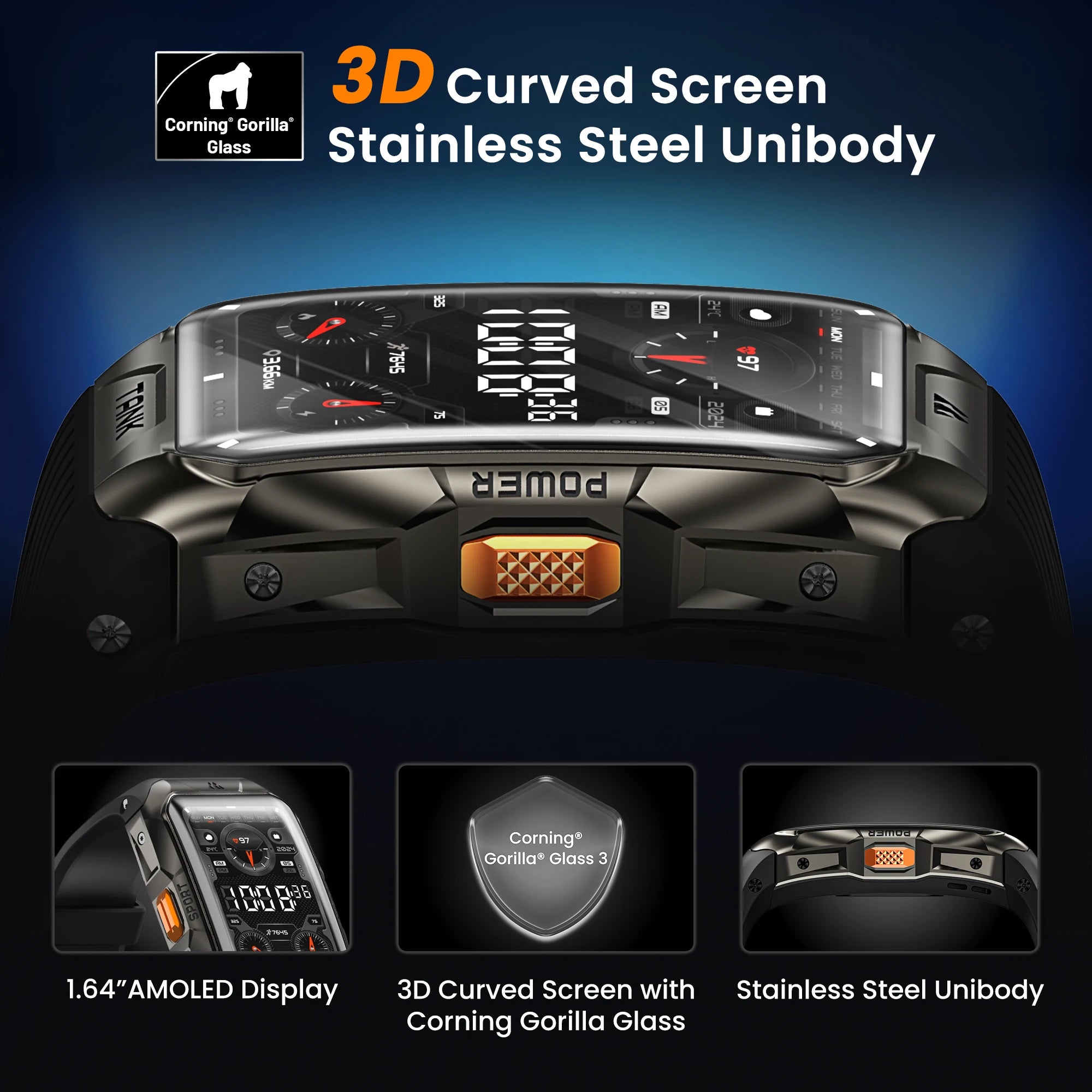 KOSPET Tank X2 Ultra 1.64" AMOLED GPS Smart Watch