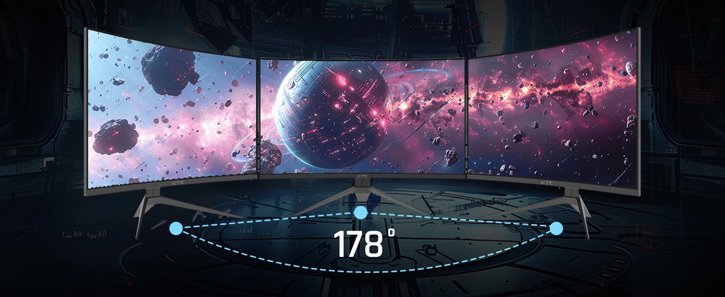 KTC 32" 240Hz FHD Curved Gaming Monitor - Black