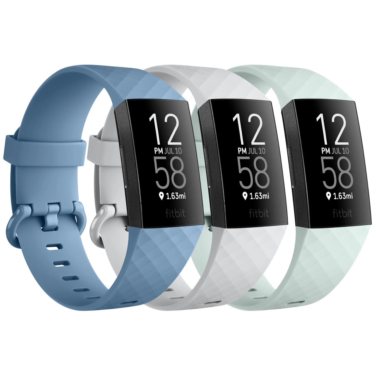 Diamond Design Silicone Strap for Fitbit Charge 3 4