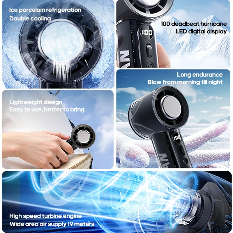 KINSCOTER Q4 Rechargeable Portable Handheld Fan