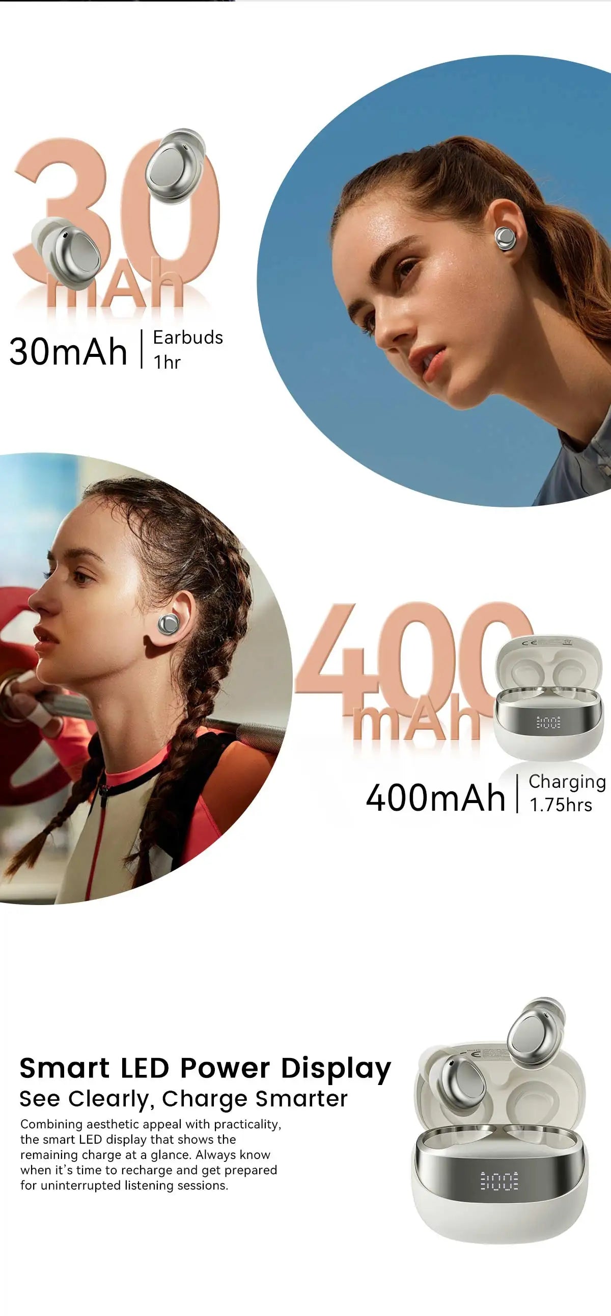 BLACKVIEW AirBuds 9 TWS Bluetooth Wireless Earphones