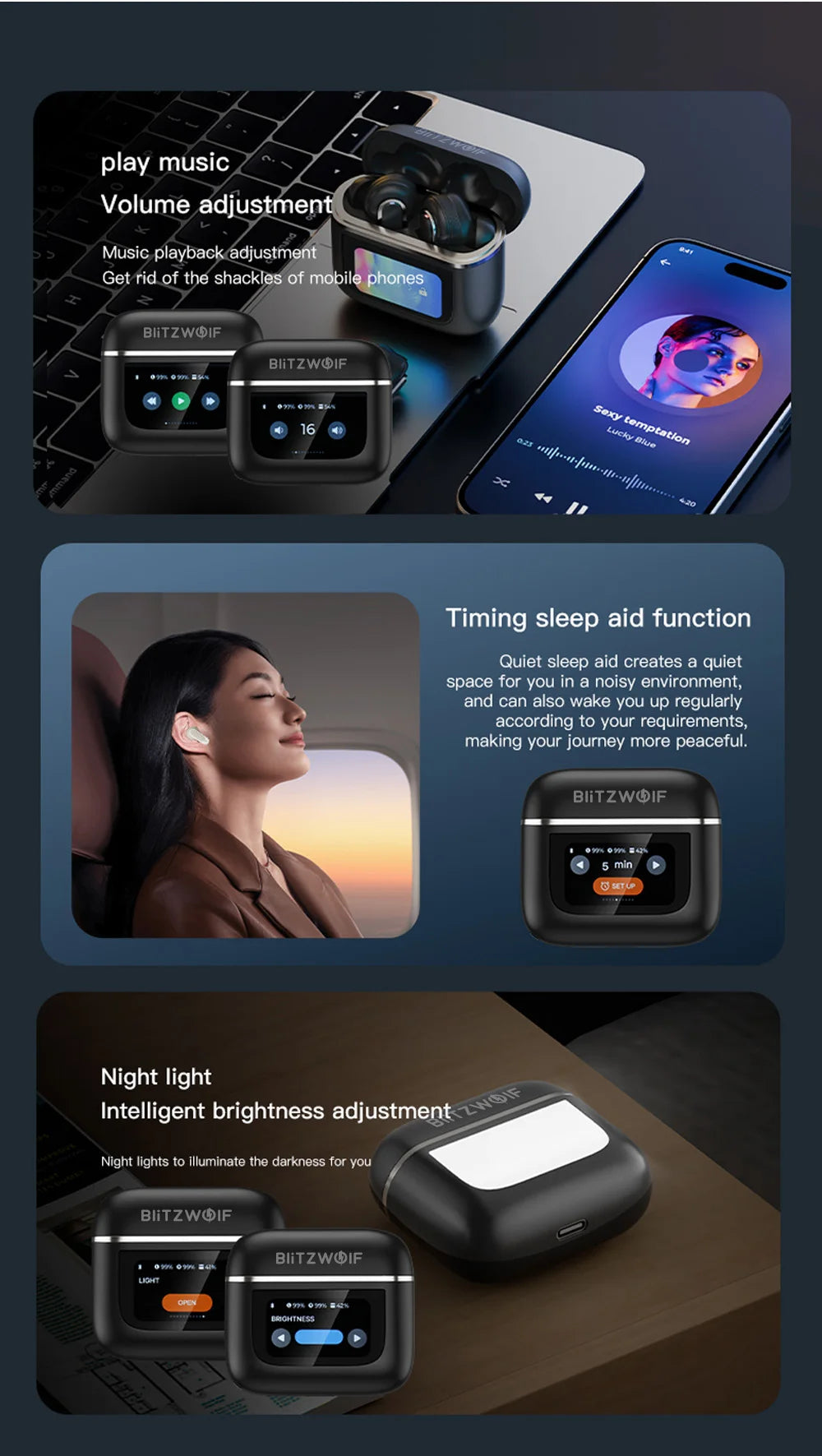 BLITZWOLF BW-FYE16 TWS Bluetooth Wireless Earphones