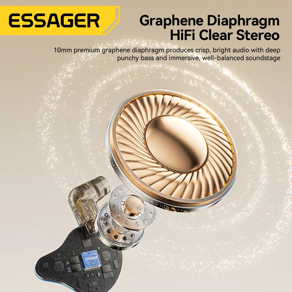 ESSAGER S25 USB-C Detachable Wired Earphones