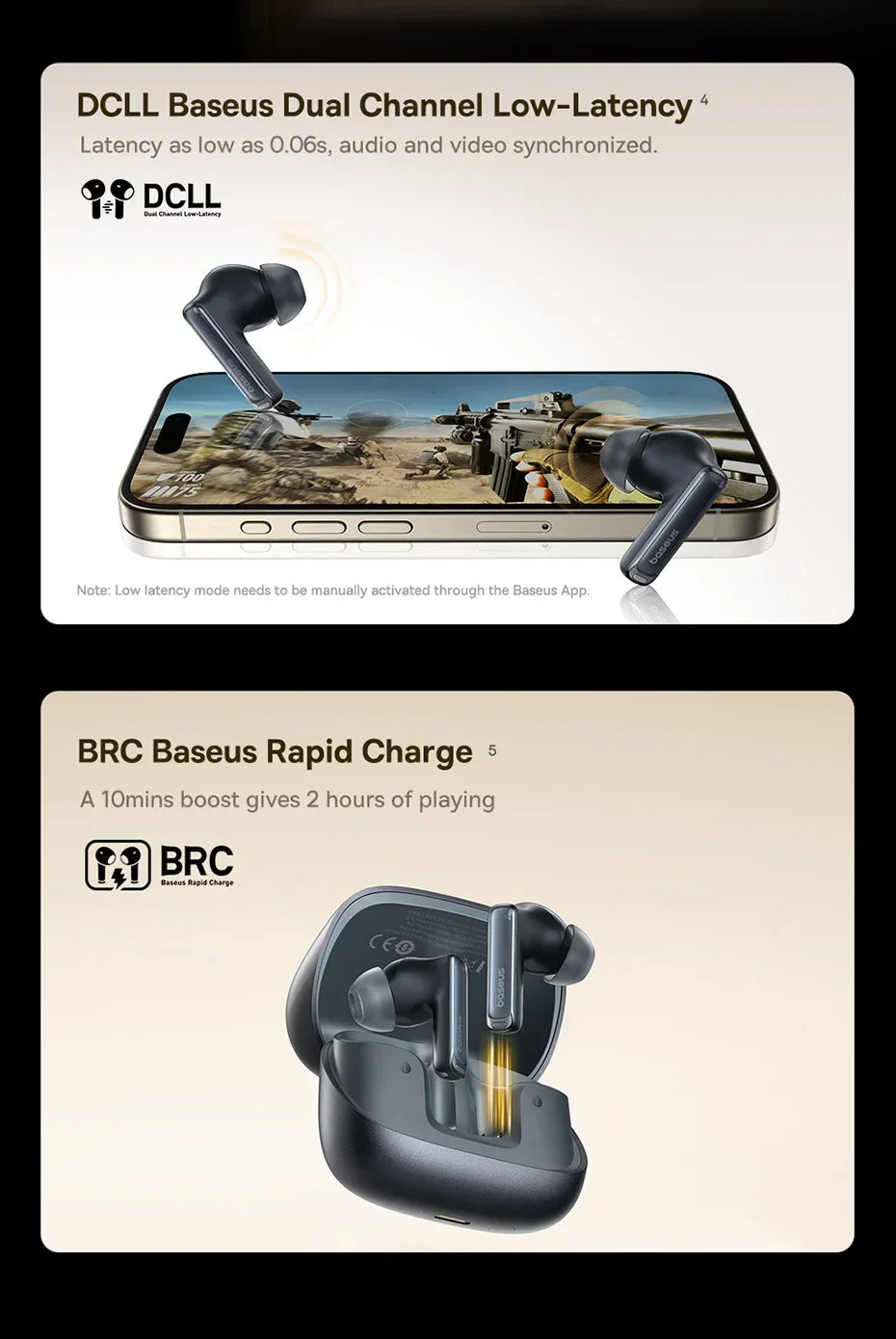 BASEUS Bowie M2s Ultra ANC Bluetooth Wireless Earphones