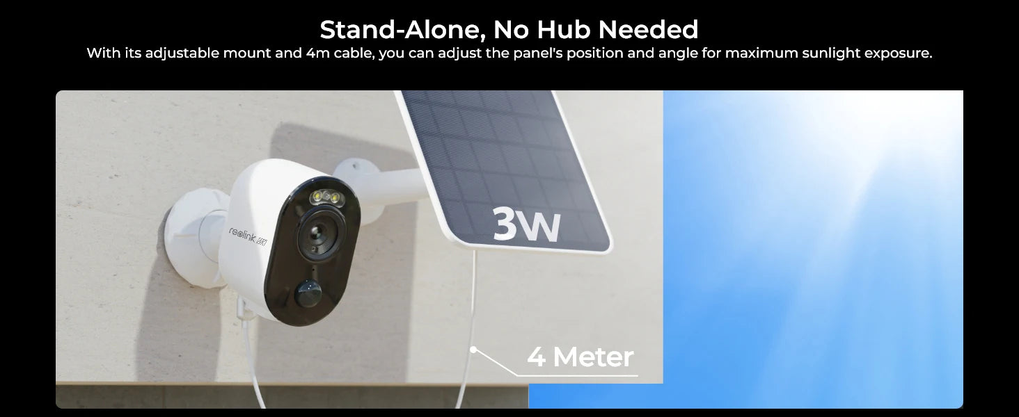 REOLINK Argus 3 Ultra 8MP Solar Powered Smart Home Security Camera