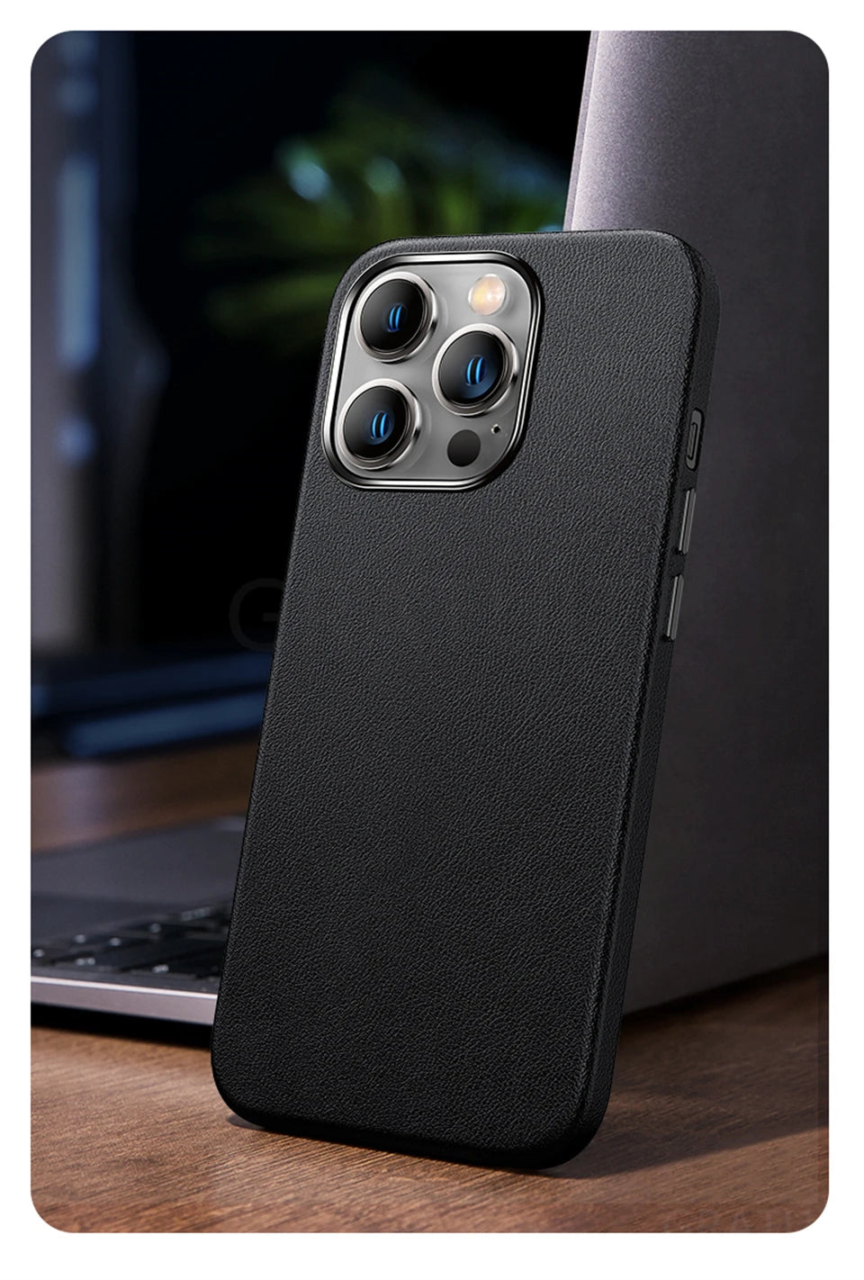 Leather MagSafe Shockproof Case for iPhone