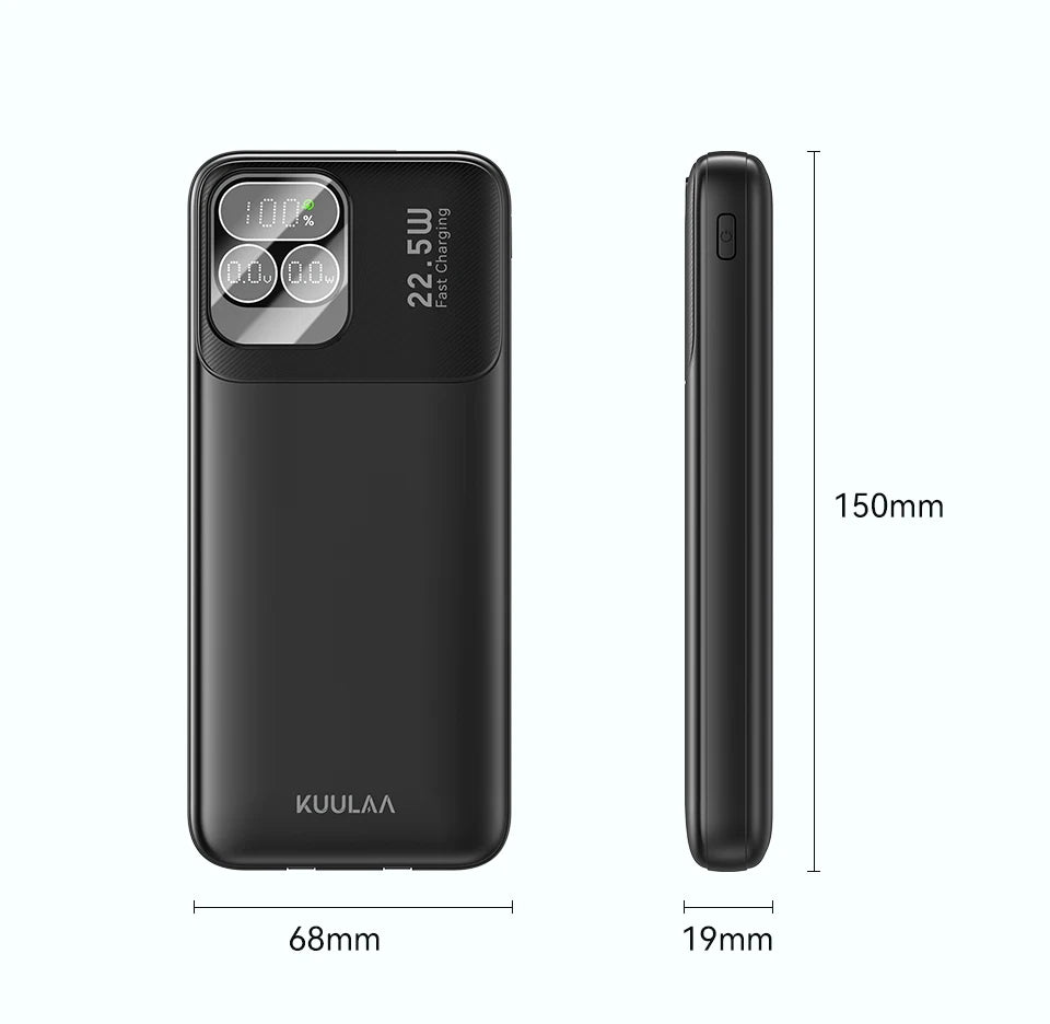 KUULAA 22.5W 10000mAh Fast Charging Portable Charger and Power Bank