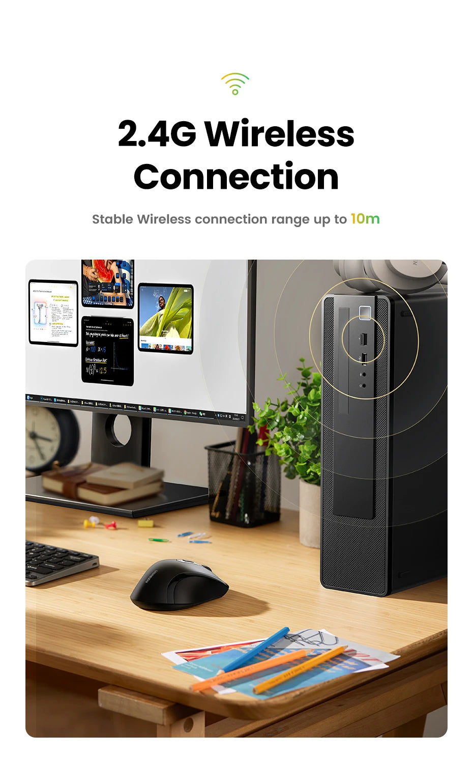 UGREEN MU511 Ergonomic Wireless Mouse