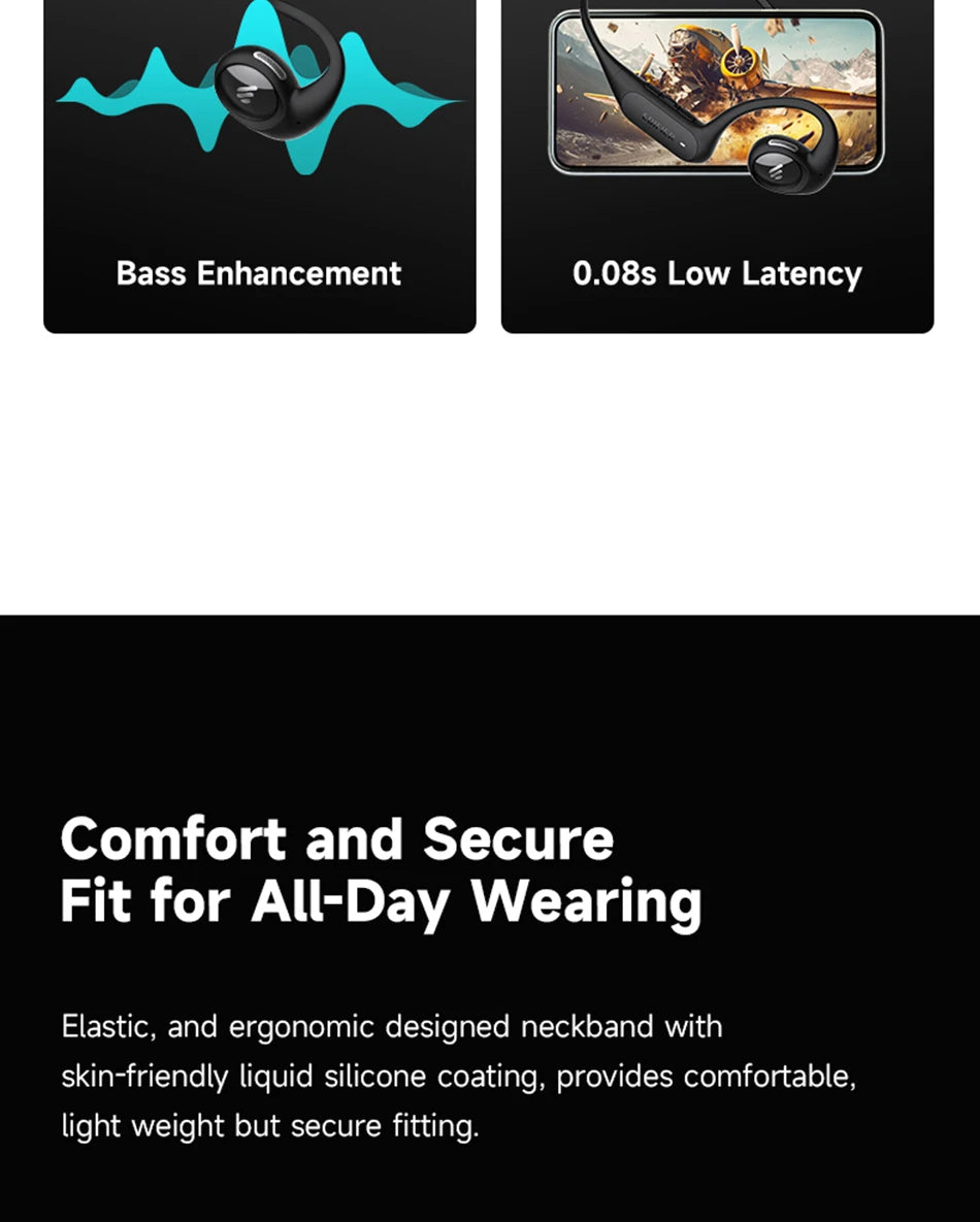EDIFIER Comfo Run Bluetooth Wireless Open-Ear Earphones