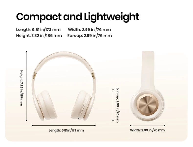 PICUN Solo6 ENC Bluetooth Wireless Headphones