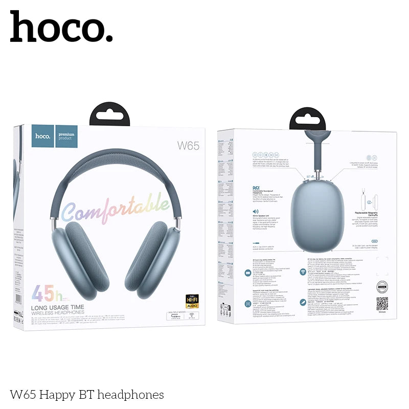 HOCO W65 Noise Cancelling Bluetooth Wireless Headphones
