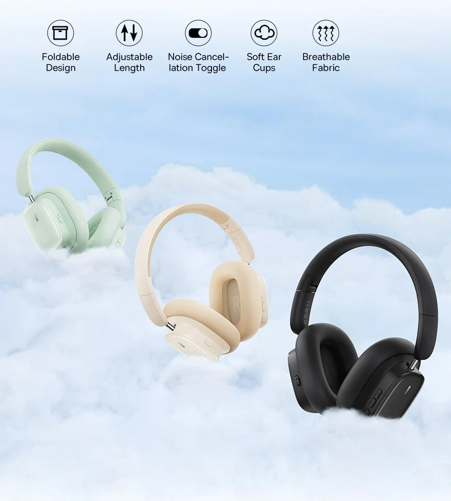 BASEUS Bowie H1i ANC Bluetooth Wireless Headphones