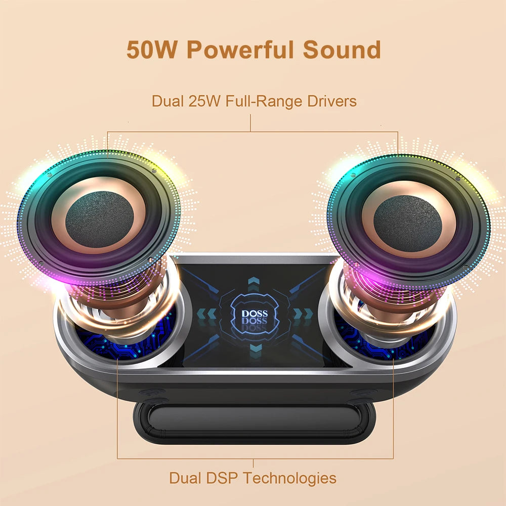 DOSS SoundBox Pro+ P400 Portable Bluetooth Wireless Speaker