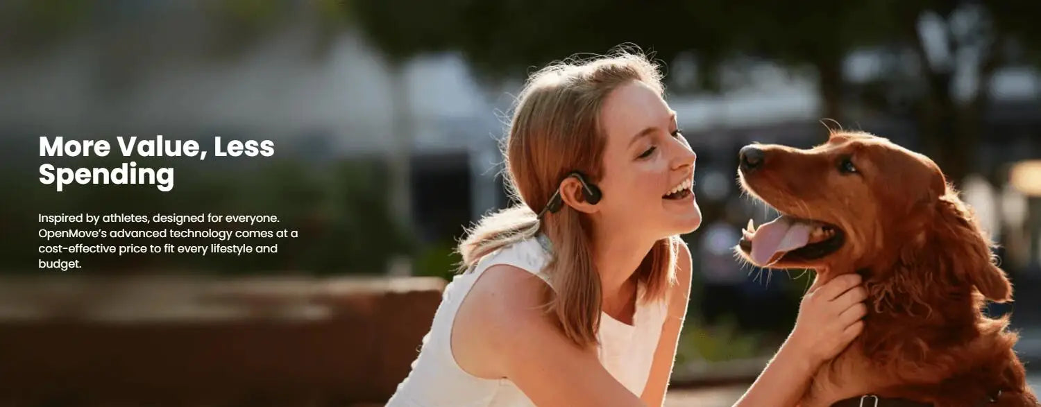 SHOKZ OpenMove Bone Conduction Open-Ear Headphones