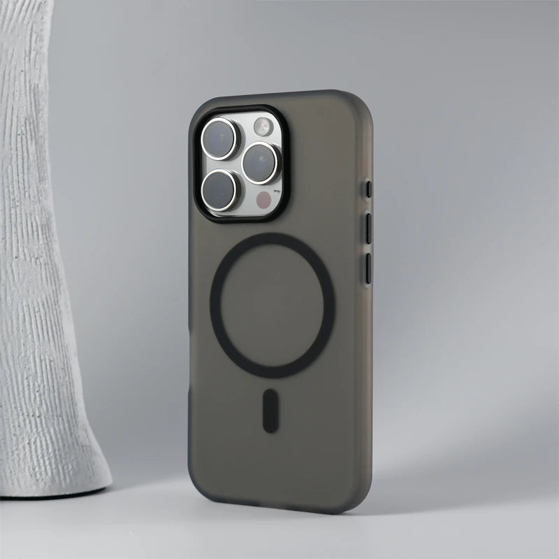 Frosted Translucent Magnetic Matte Case for iPhone