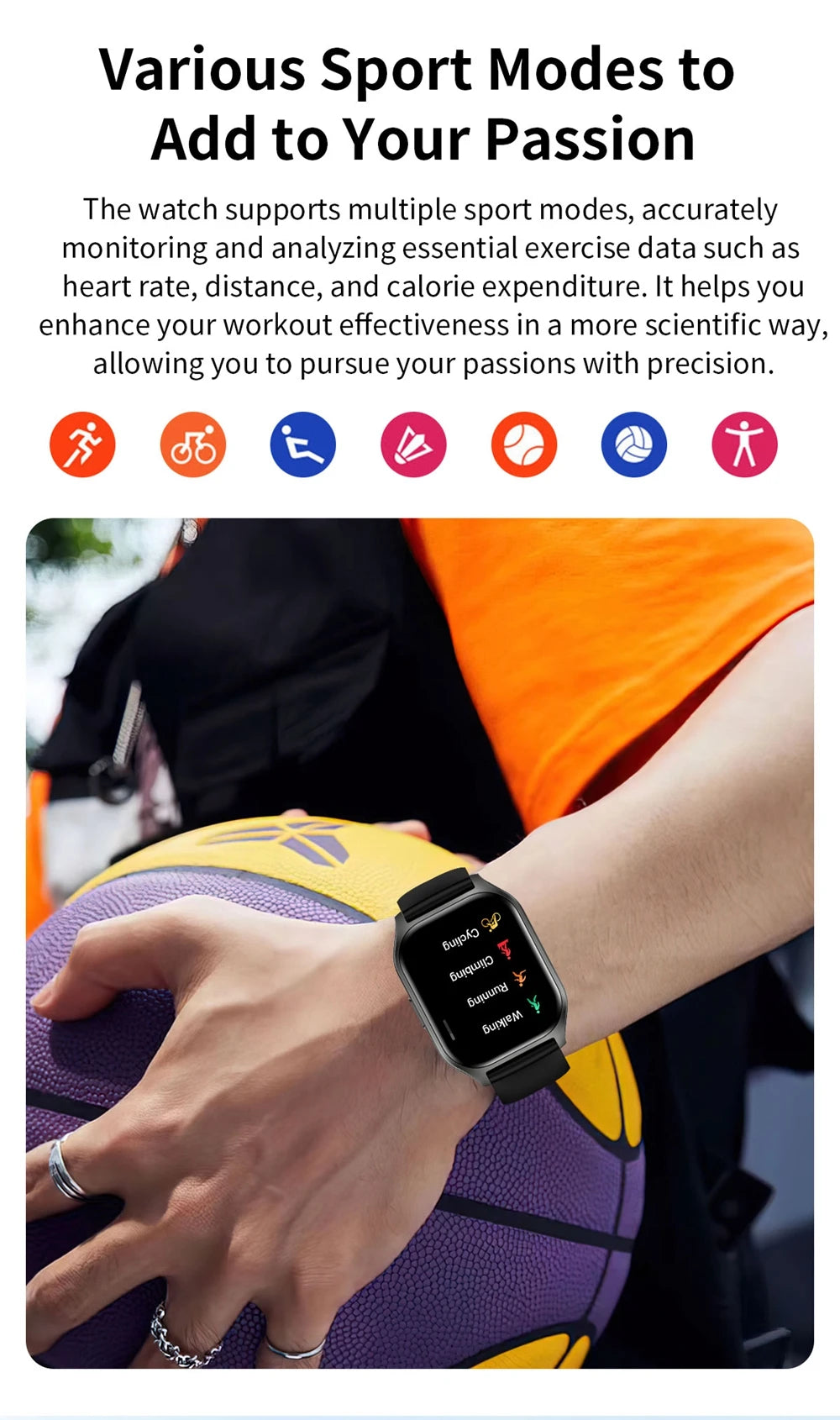 smart watch fitness tracker with heart rate monitor