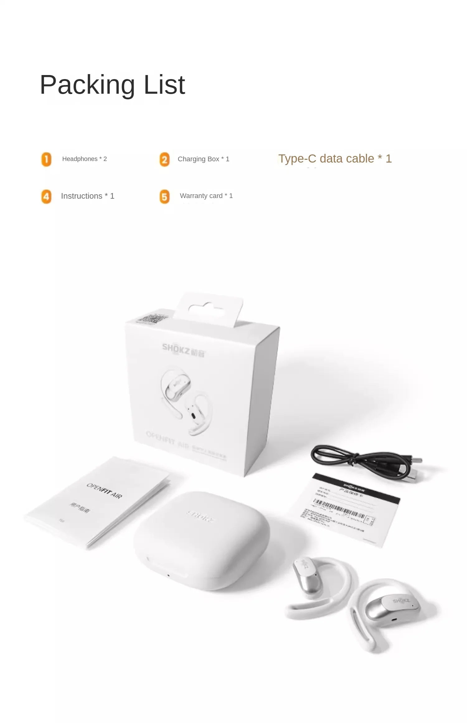 SHOKZ OpenFit Air Open-Ear Headphones